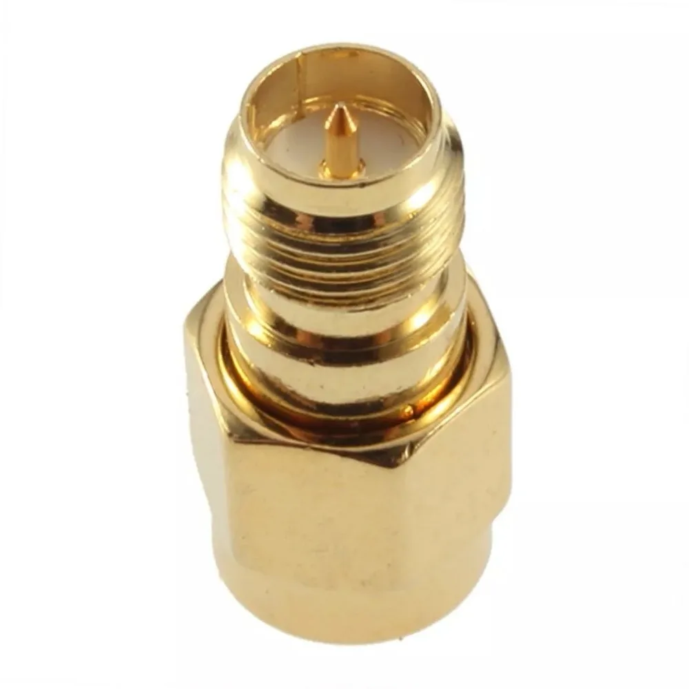 1pc RP-SMA Male Plug To RP SMA Female Conenctor Inner Pin  Rf Coax Adapter Modem Convertor Straight Goldplated New Wholesale