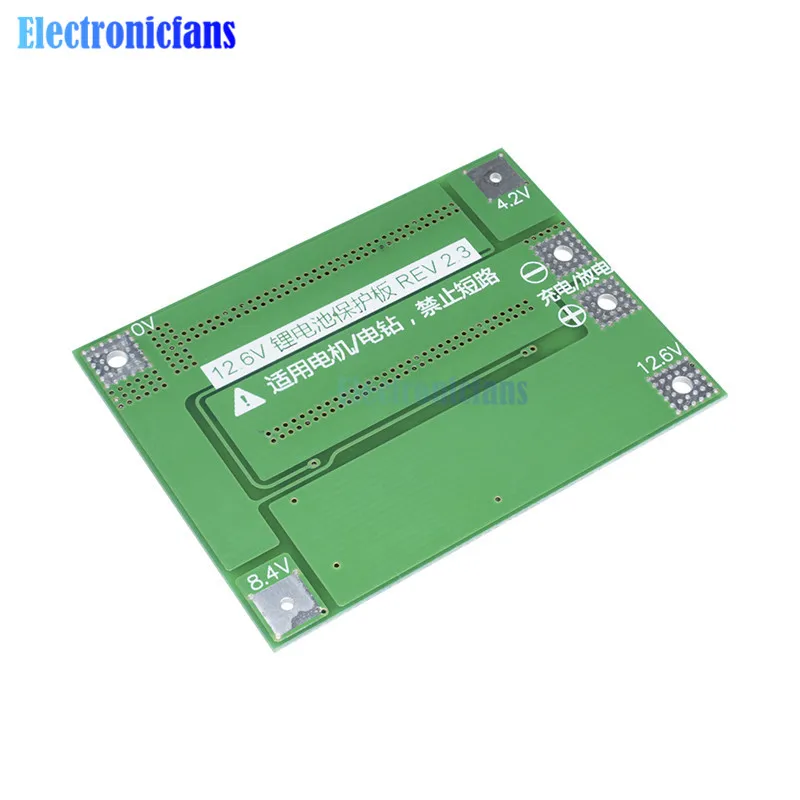 Carte de protection du chargeur de batterie au lithium 3S 40A Eddie ion, PCB BMS pour moteur de perceuse à courant 40A 11.1V 12.6V Lipo Cell Tech Enhanced