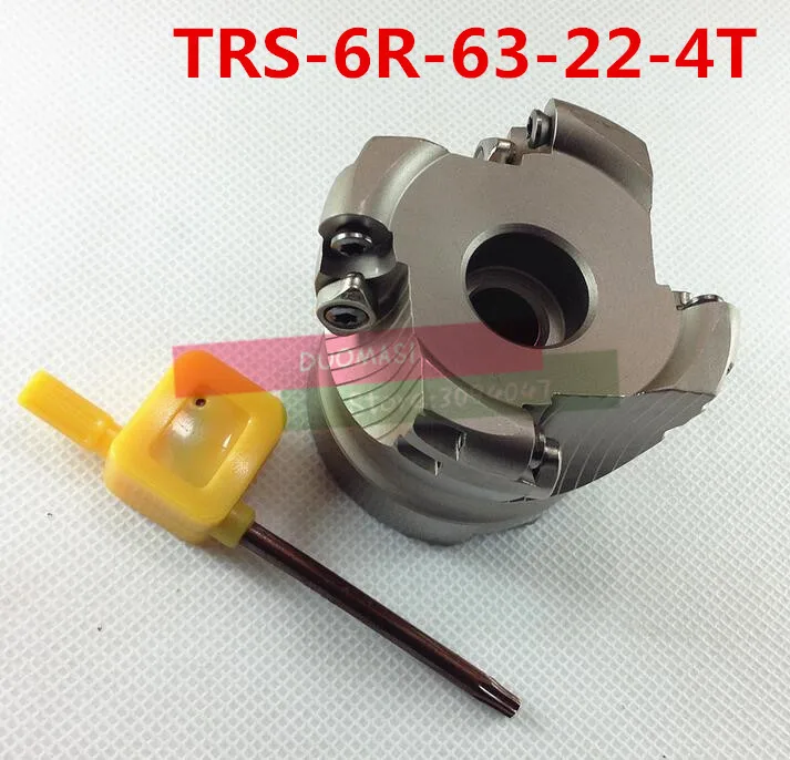 TRS 6R-63-22-4T Face End Milling Cutter Indexable Flat Roughing Cutting ,CNC Milling Cutter