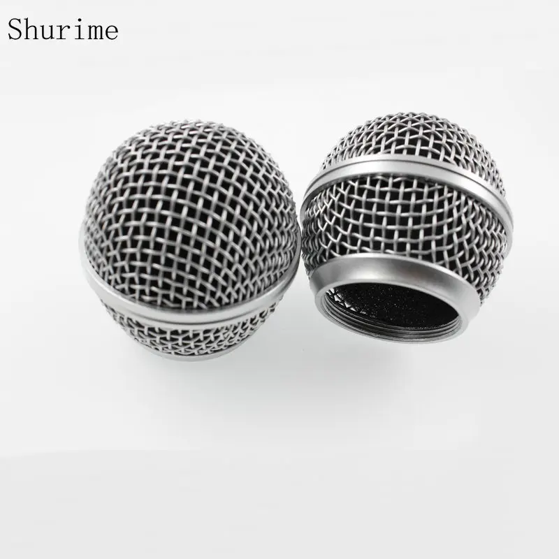 شحن مجاني!! عالية الجودة استبدال الكرة رئيس شبكة ميكروفون مصبغة لملحقات BETA58 BETA58A SM58 SM58S SM58LC