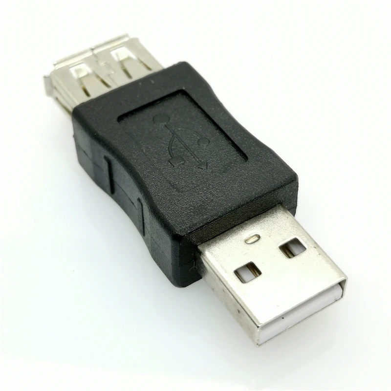 2PCS USB Male Female to USB Male Female Plug Adapter Changer Converter Adapter