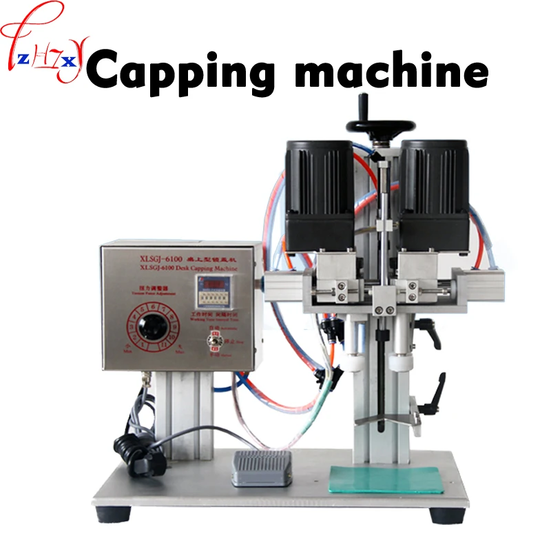 Automatic Bottle capping machine XLSGJ-6100 plastic bottle capping machine Sealer round capping machine 220V 1PC