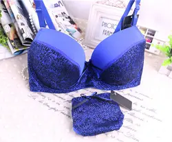 Lint Sexy Lace Bra Sets Large Cup C D DD E F G 34 36 38 40 42 Noble Solid Cup Push Up BraS For Women,Brand Upscale Lingerie B3-