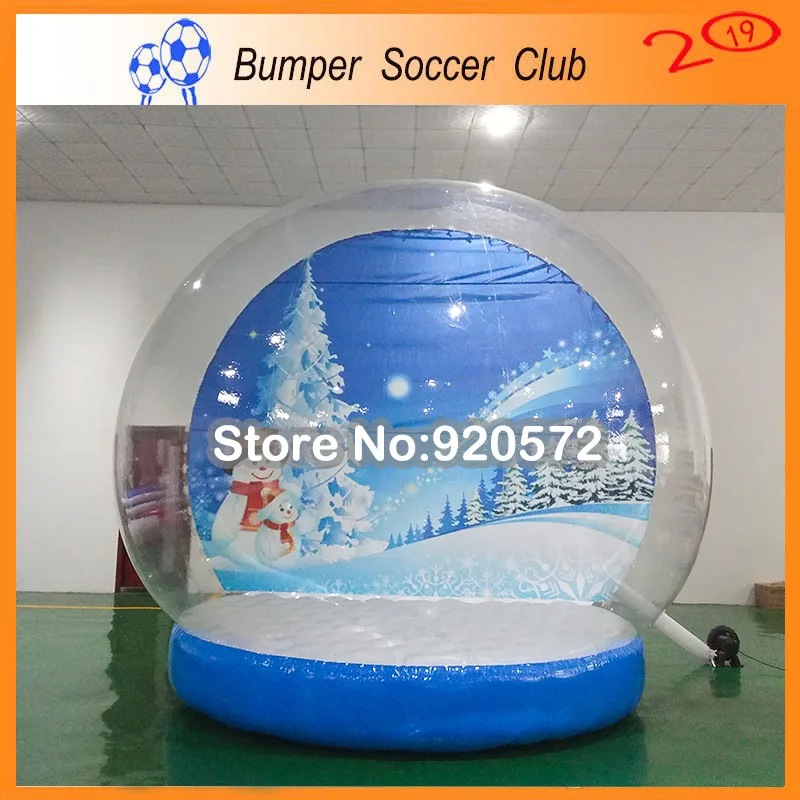 Christmas Decoration/giant snow globe/crystal transparent 2m/3m/4m inflatable christmas globe ball Free shipping to door!