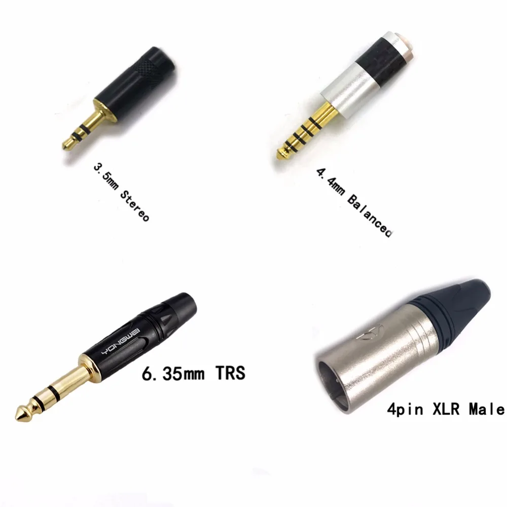 Haldane 8 Cores 2.5/4.4mm Balanced Upgrade Cable for Meze 99 Classics T1P T5P t1 d8000 MDR-Z7 D600 D7100 Headphone Handmade