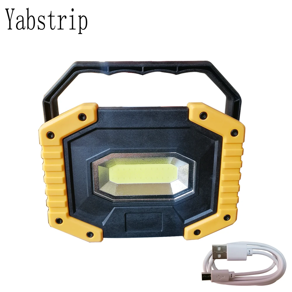 Led Portable Spotlight Rechargeable 18650 Battery Outdoor searchlight Work Light Lamp For Hunting Camping COB led Flashlight