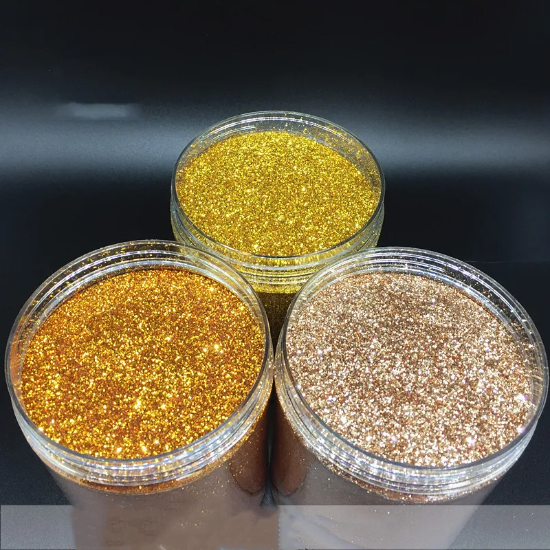 500g PET High temperature gold onion powder flash powder, flash piece diatom mud bright powder and decorative golden chip flash