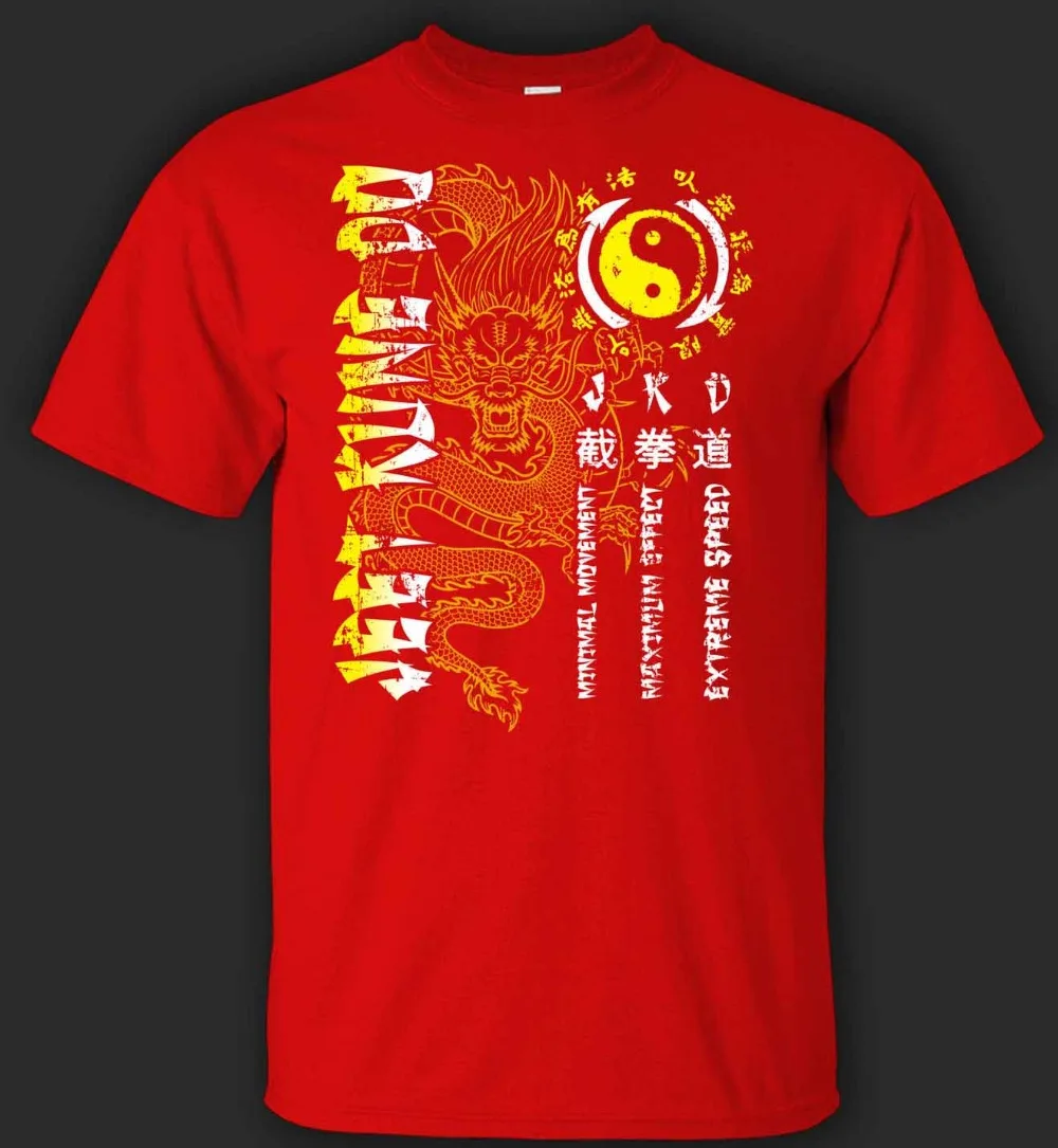 Футболка Jeet Kune Do Dragon-прямо от Stockist, Новинка лета 2019, Мужская футболка из 100% хлопка в базовом стиле
