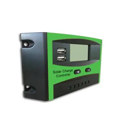 ALLMEJORES-وحدة تحكم في نظام الألواح الشمسية ، 30A ، 12V ، 24V ، وحدة تحكم في الألواح الشمسية مع شاشة LCD