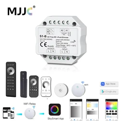 Inteligente sem fio LED Dimmer Switch Triac, Dimmable Lâmpada LED Lâmpada, controle remoto RF, Wi-Fi, 220V AC, 230V, 110V, 2.4G