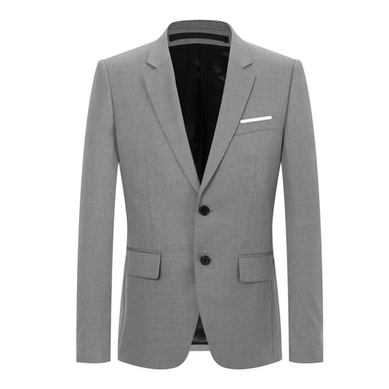 2019 New Style Men's Business Blazer Coat Casual Fashion Single Breasted High Quality Blazer Men Jacket