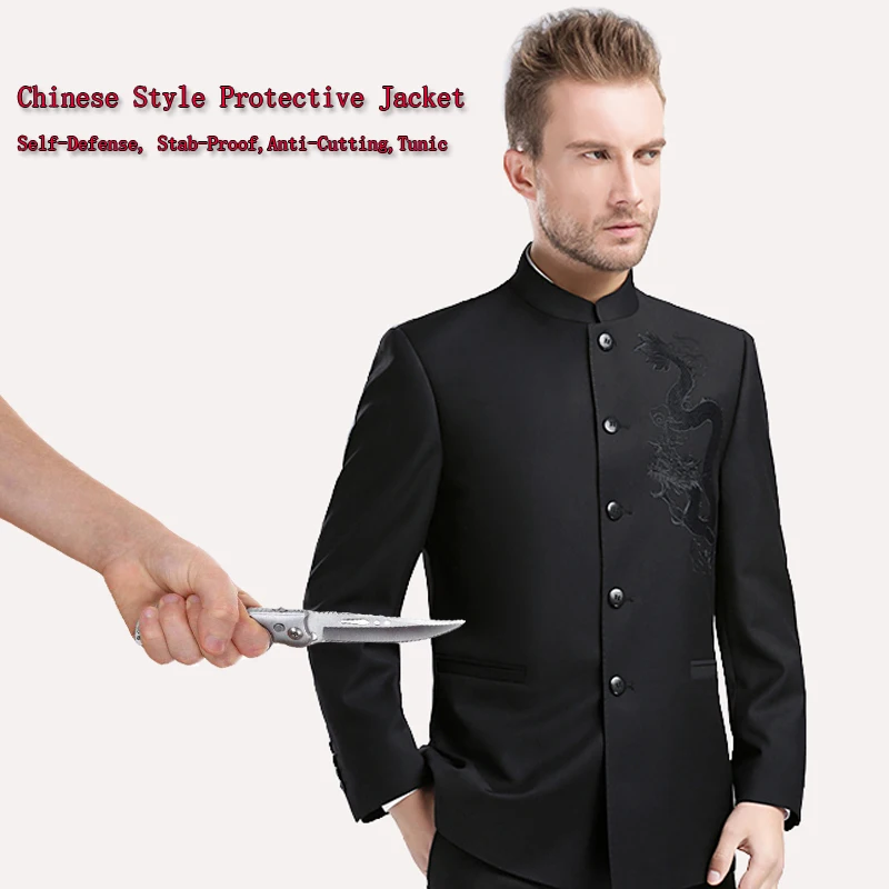 Self Defense Suits Stab-resistant Anti Cut Jacket Slash Proof Security Tactic Tops Blazer Civil Use Body Protection Anti Knife