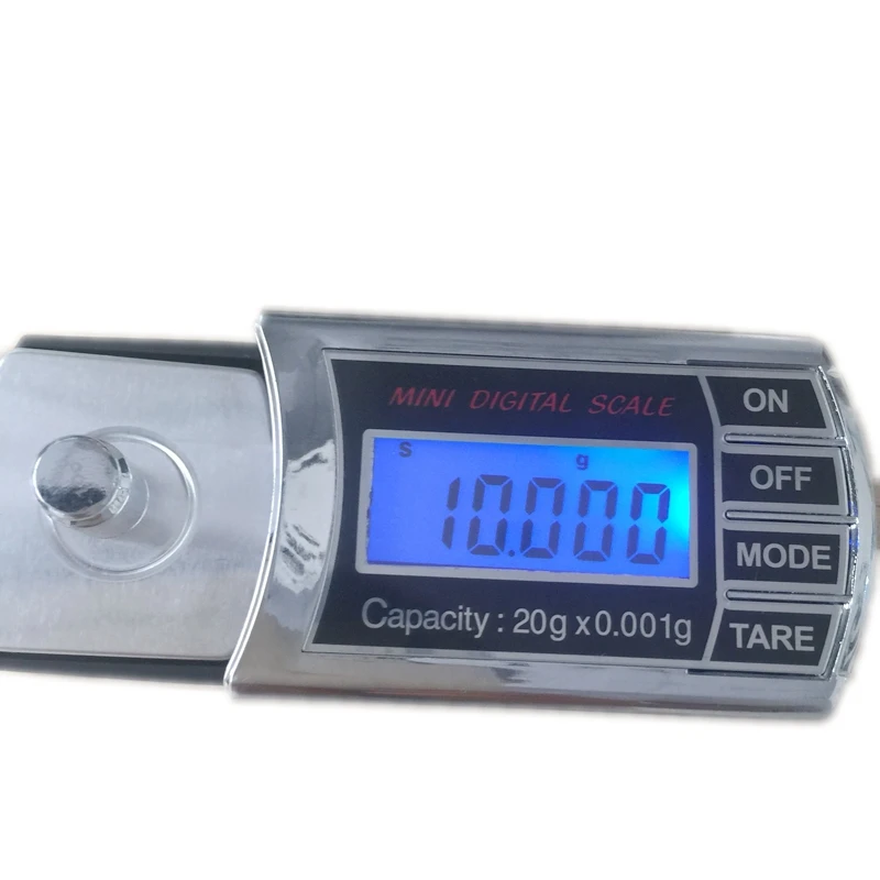 20g 0.001g LCD Digital Milligram Gram Pocket Scale Mini Electronic Diamond Jewelry Scales Precise Carat Weight Balance With Box