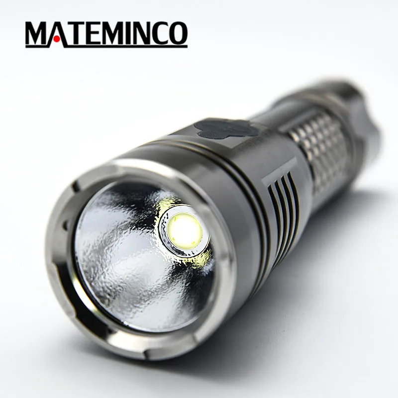 Mateminco TK01 Xhp50.2 Tactical 2215lm 21700 Battery Military Led Flashlight Torch Light with Strike Bezel