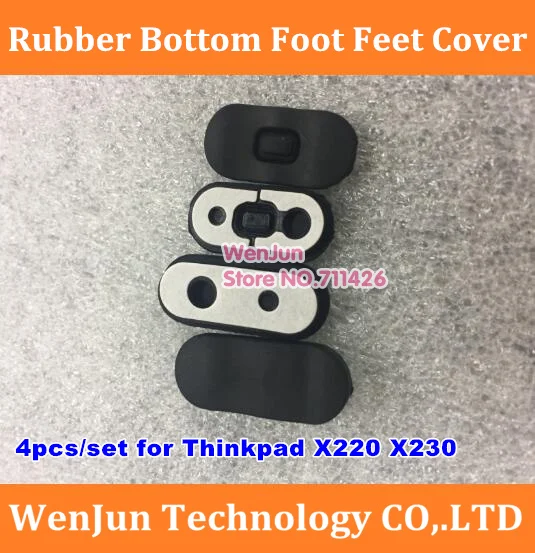 4pcs/set  High Quality Rubber Bottom Foot Feet Cover for Lenovo X220 X220i X220T X230 X230i X230T series