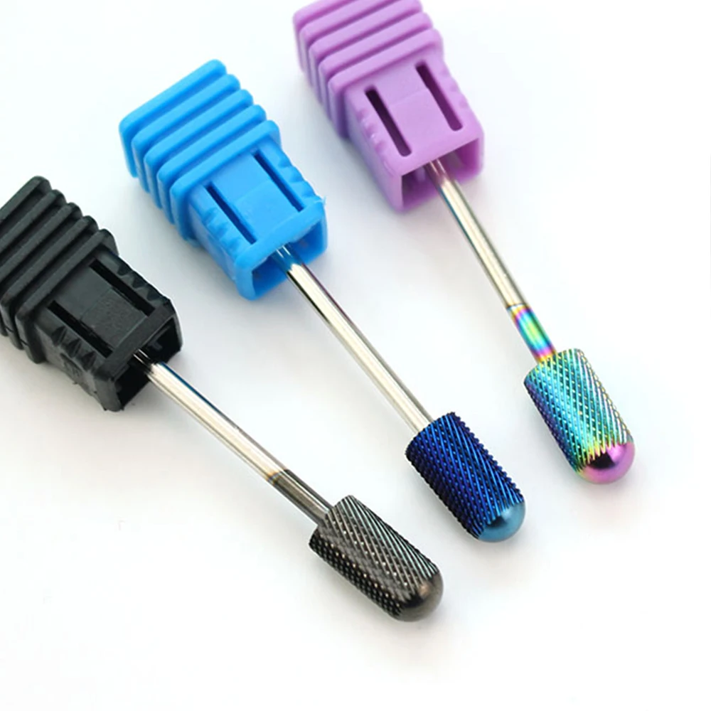 9 soorten Blauw Regenboog Carbide Nail Boor Frees Machine voor Manicure Apparaat Nail File Accessoires Nail Gereedschap