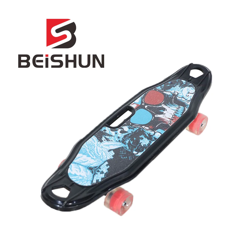 Beginner Skateboard Four Round Flash Wheel Children Skateboard Adult Long Board Fish Board