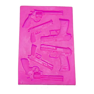 gun pistol Revolver silicone fandont mold Silica gel moulds Chocolate molds cake baking decoration tools candy mould