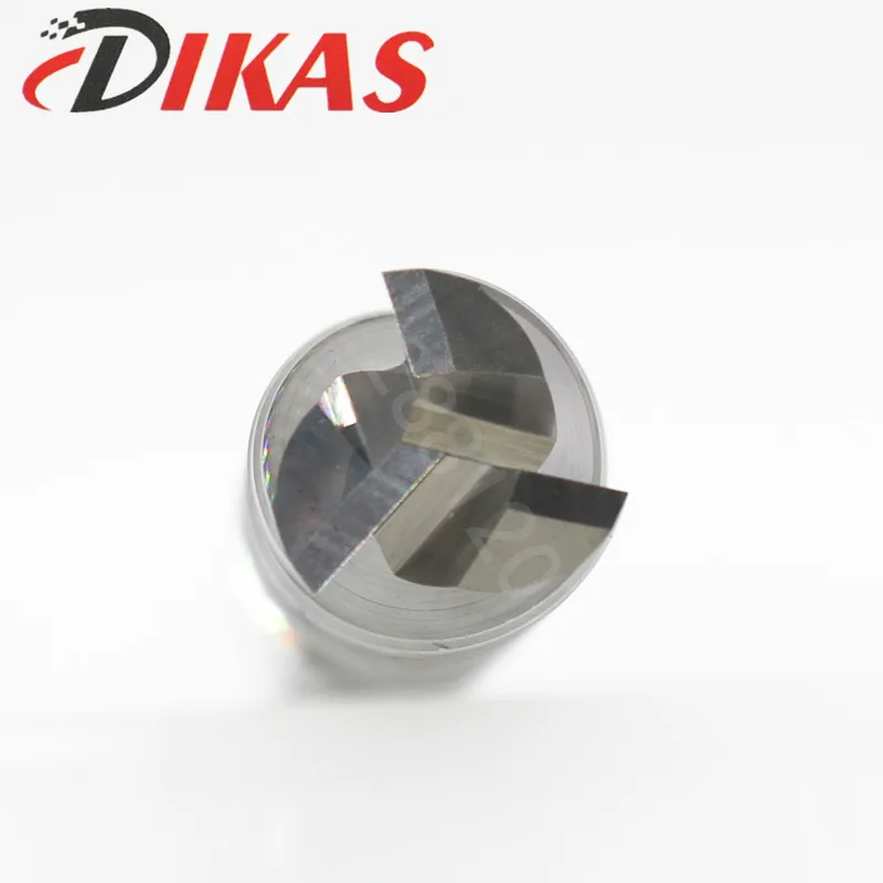 Dikas – fraise plate carrée en carbure, matériau d10 * D10 * 75L * 3F, 3 cannelures, revêtement nano, utilisation pour la fraiseuse à grande vitesse