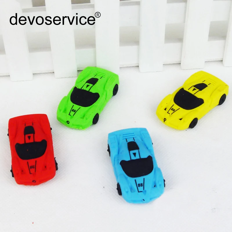 Korean Creative Colorful Realistic Sports Car Eraser Removable Car Modeling Rubber Learning Stationery Office School Supplies