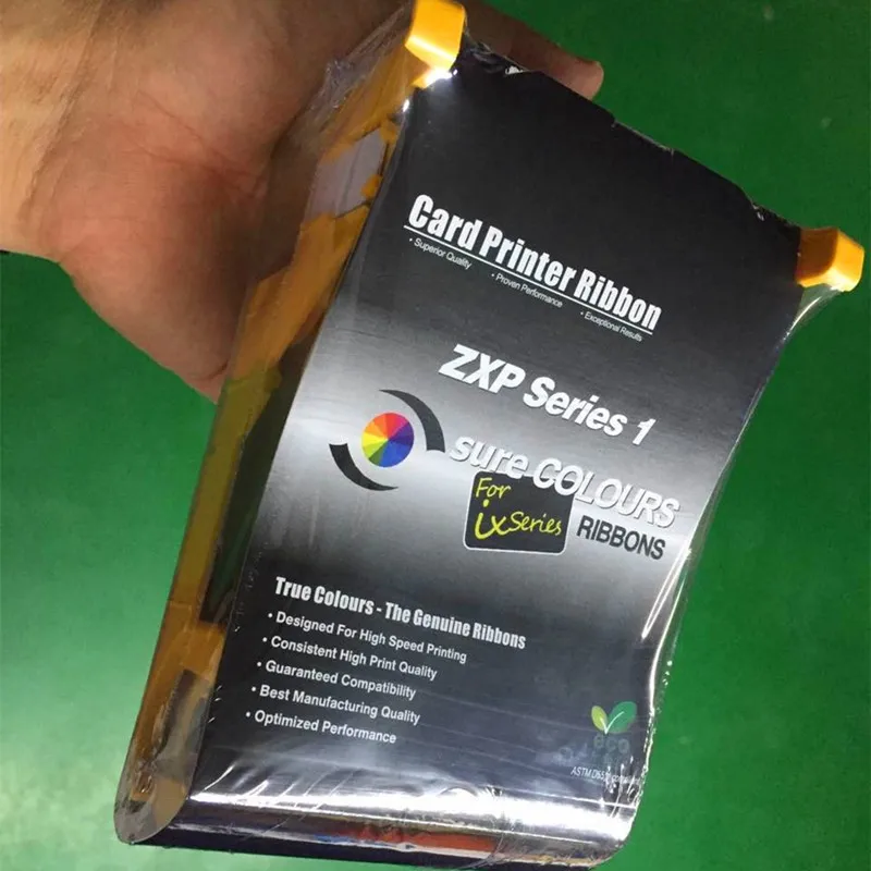 

10pcs/lot compatible 800011-140 YMCKO Ribbon 100prints for zebra ZXP Series 1