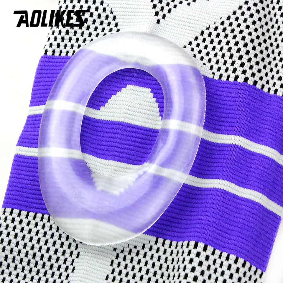 AOLIKES 1PCS Basketball Support Silicon Padded Kneepad Knee Pads Support Brace Meniscus Patella Protector Sports Safety Protect