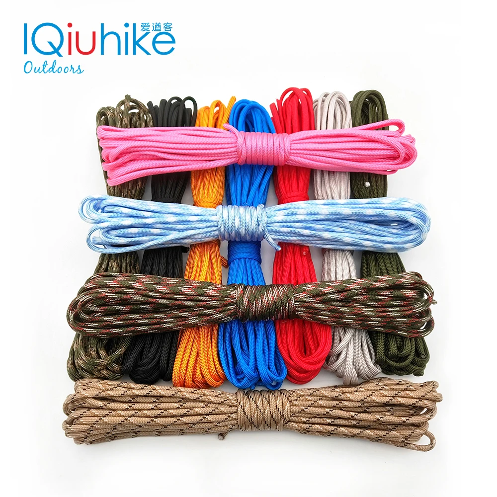 5 Meters Dia.4mm 7 stand Cores Paracord for Survival Parachute Cord Lanyard Camping Climbing Camping Rope Hiking Clothesline