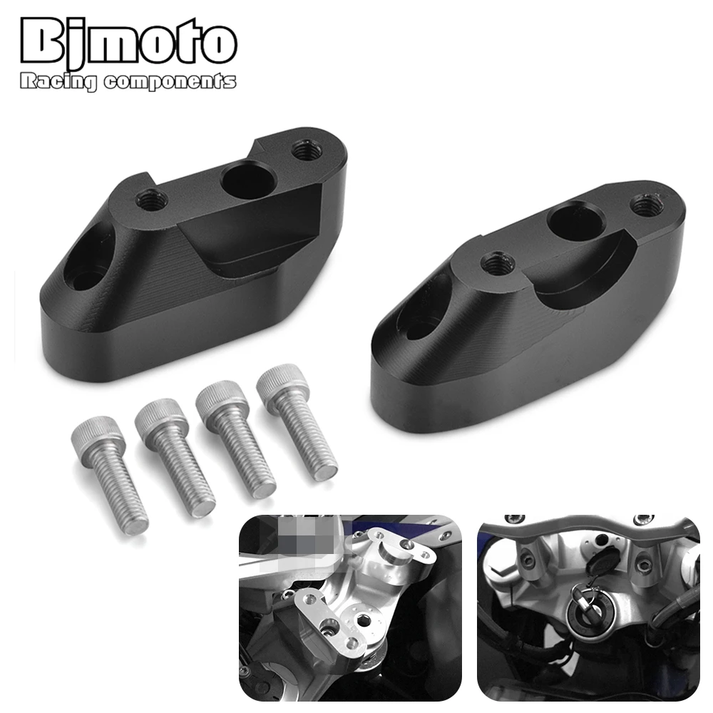 

BJMOTO R 1200RS R1200 RS Motorcycle CNC Modified Hand Bar Mount Clamp Adapter For BMW R1200RS 2015-2018 Handlebar Risers