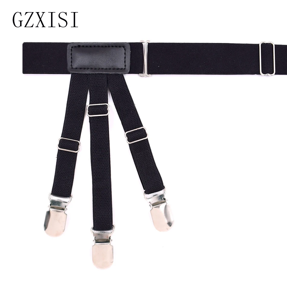 Unisex Business Shirt Stays Garters Leg Belt Suspenders Men Braces For Shirt Holder Tirantes Crease-Resistance Sock Stirrup