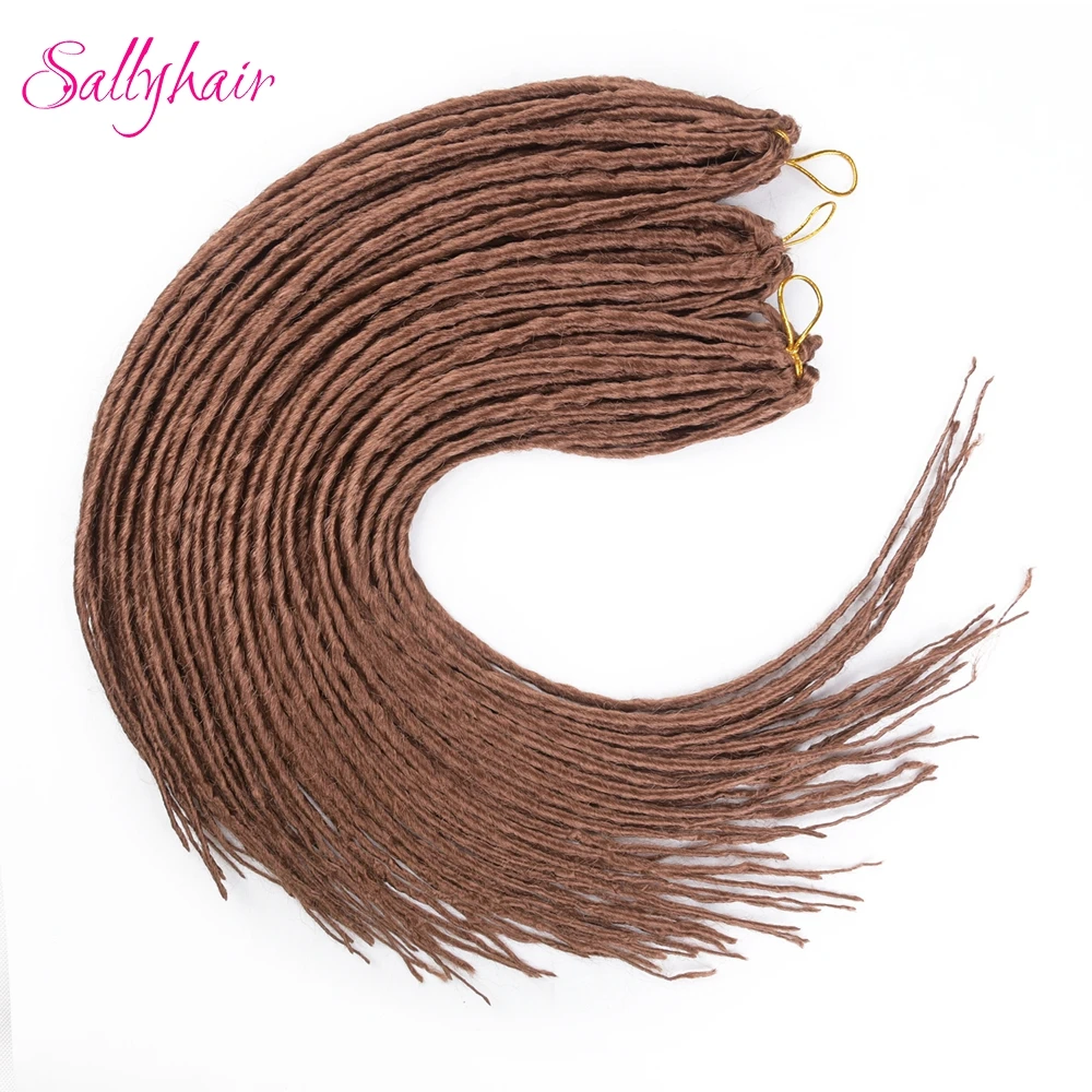 Sallyhair Synthetic Dreadlocks 1 Pack 12strands 20inch Braiding Hair Extensions Crochet Braids Hair White Pink  Black