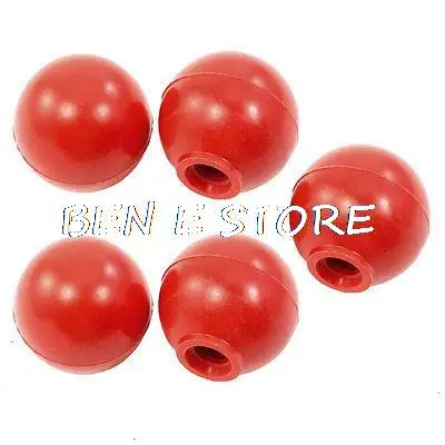 Arcade Game Joystick Machine Handle Ball Knob Red 35mm Dia 10mm Bore