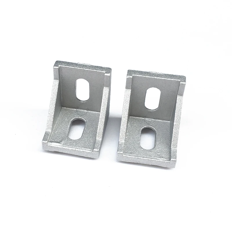 Sujetadores de ángulo de ajuste de esquina, conector de 40x40 L para perfil de aluminio Industrial 4040, 20 Uds., 4040 soportes