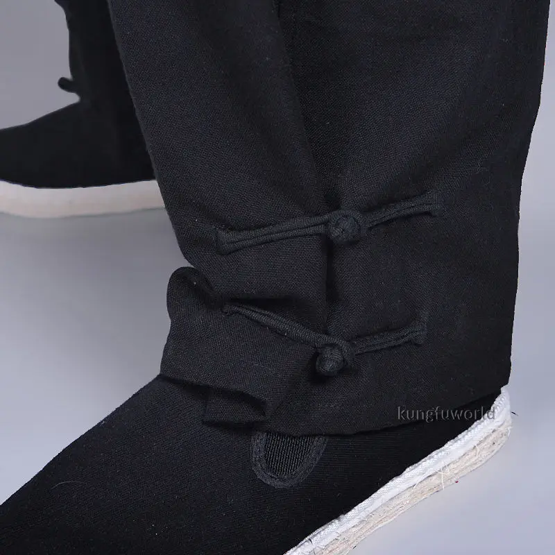 100% Cotton Kung fu Tai chi Pants Wushu Martial arts Wing Chun Clothing Training Trousers