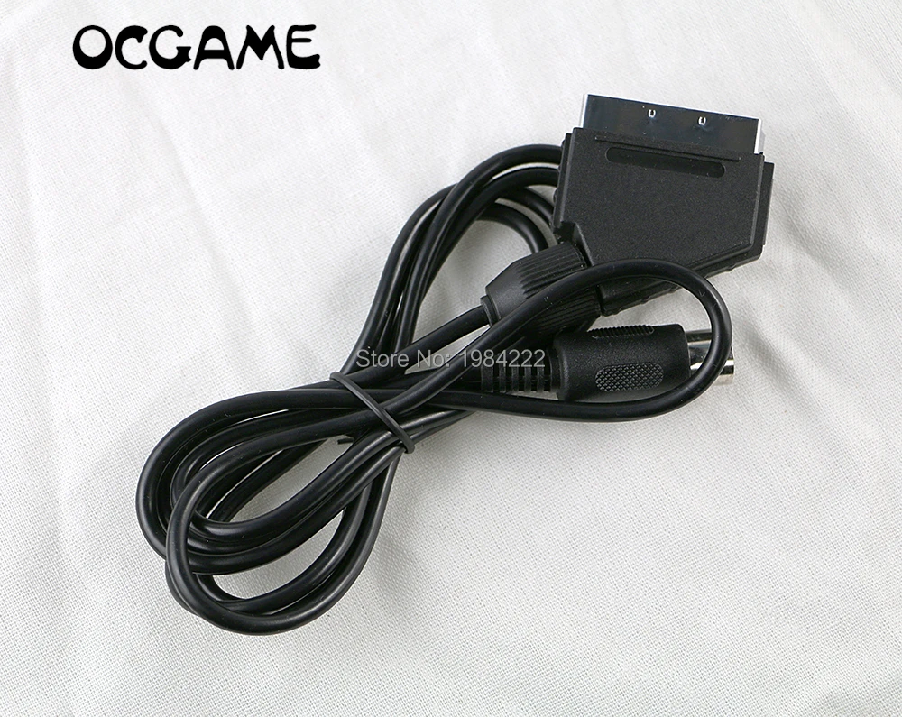 

OCGAME High quality 1.8m RGB Scart Cable for Sega for Genesis 1 for Mega Drive MD NTSC version C-pin 5pcs/lot