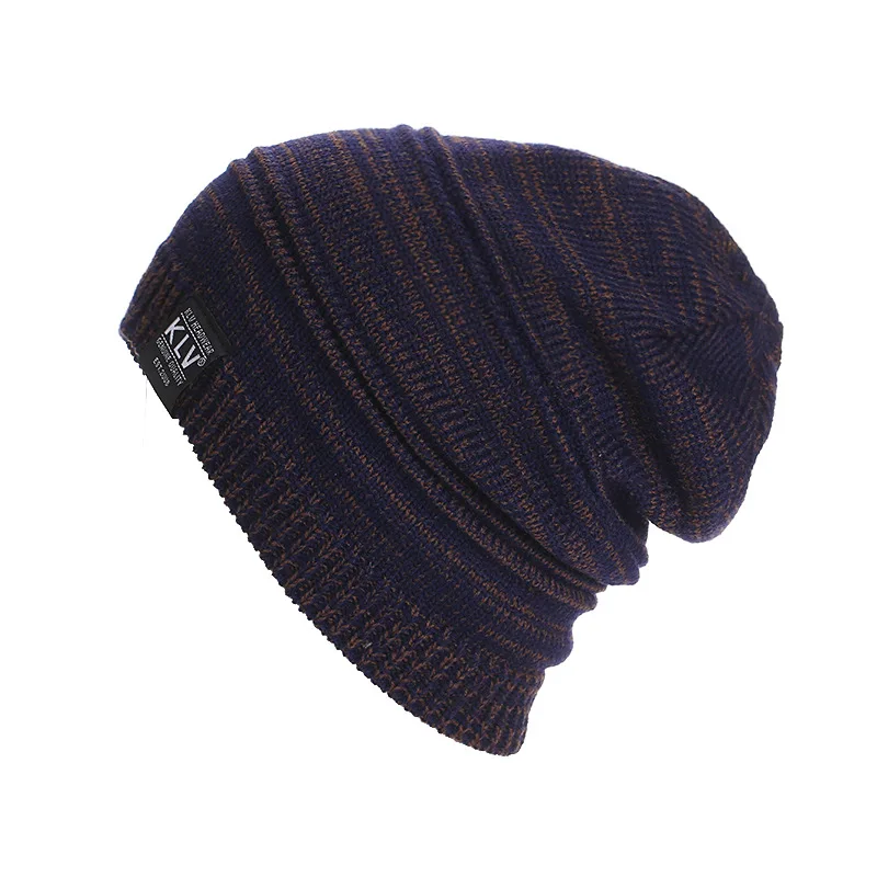 New Brand KLV Beanies Double color knitted Winter Caps Skullies Winter Hats For men women Outdoor Ski Sports Beanie Gorras Touca