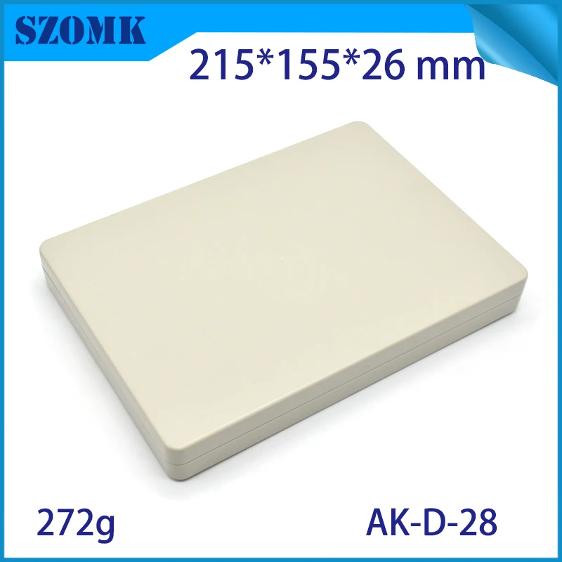 1Piece 215*155*26mm szomk customizable plastic box for electronics enclosure housing standard abs plastic casing device box