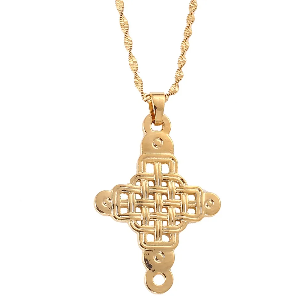 Ethiopian Coptic Cross Pendant African Abyssinian Ethiopia Cross Orthodox Christian Pendant for Jewelry