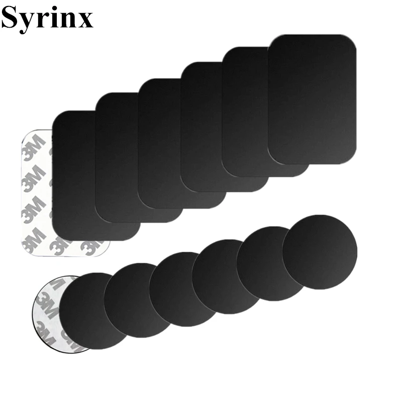 Syrinx Metal Plate Magnet Mobile Stand Universal Replacement Metal Plate Kit With Adhesive For Magnetic Car Mount Phone Holder