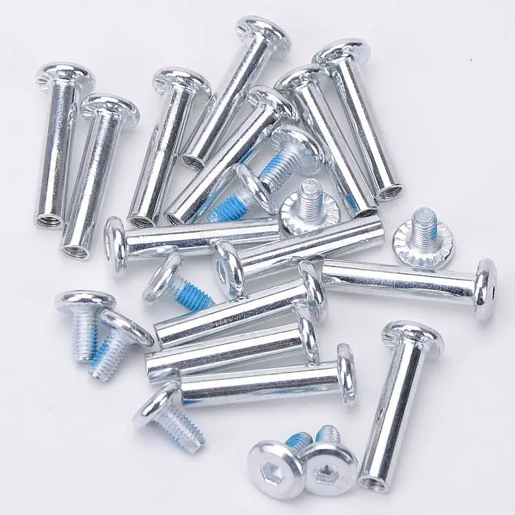 free shipping roller skates parts axle male and female screws