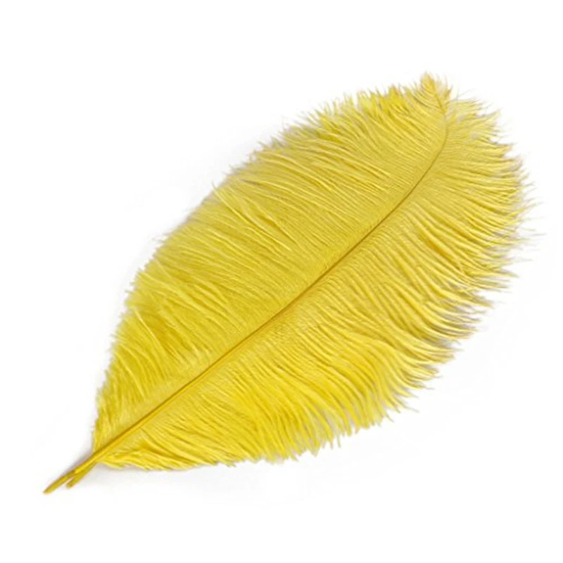 Wholesale  Pcs 35-40cm Beautiful Cheap Colored Ostrich Feathers Diy Jewelry Accessories Wedding Decorations Plume Ostrich