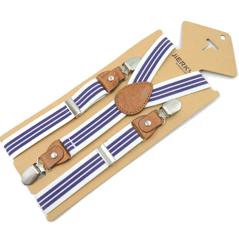 Baby Braces Kids Suspenders boy girl suspenders  Leather3Clips Strap Trousers Fashion Suspensorio Elastic Strap size 2.5*65cm