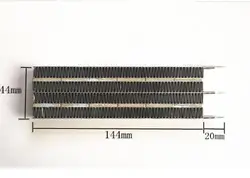 144 × 44 × 15ミリメートルptc加熱フィン電気ファンヒーター部品220ボルト1500ワット