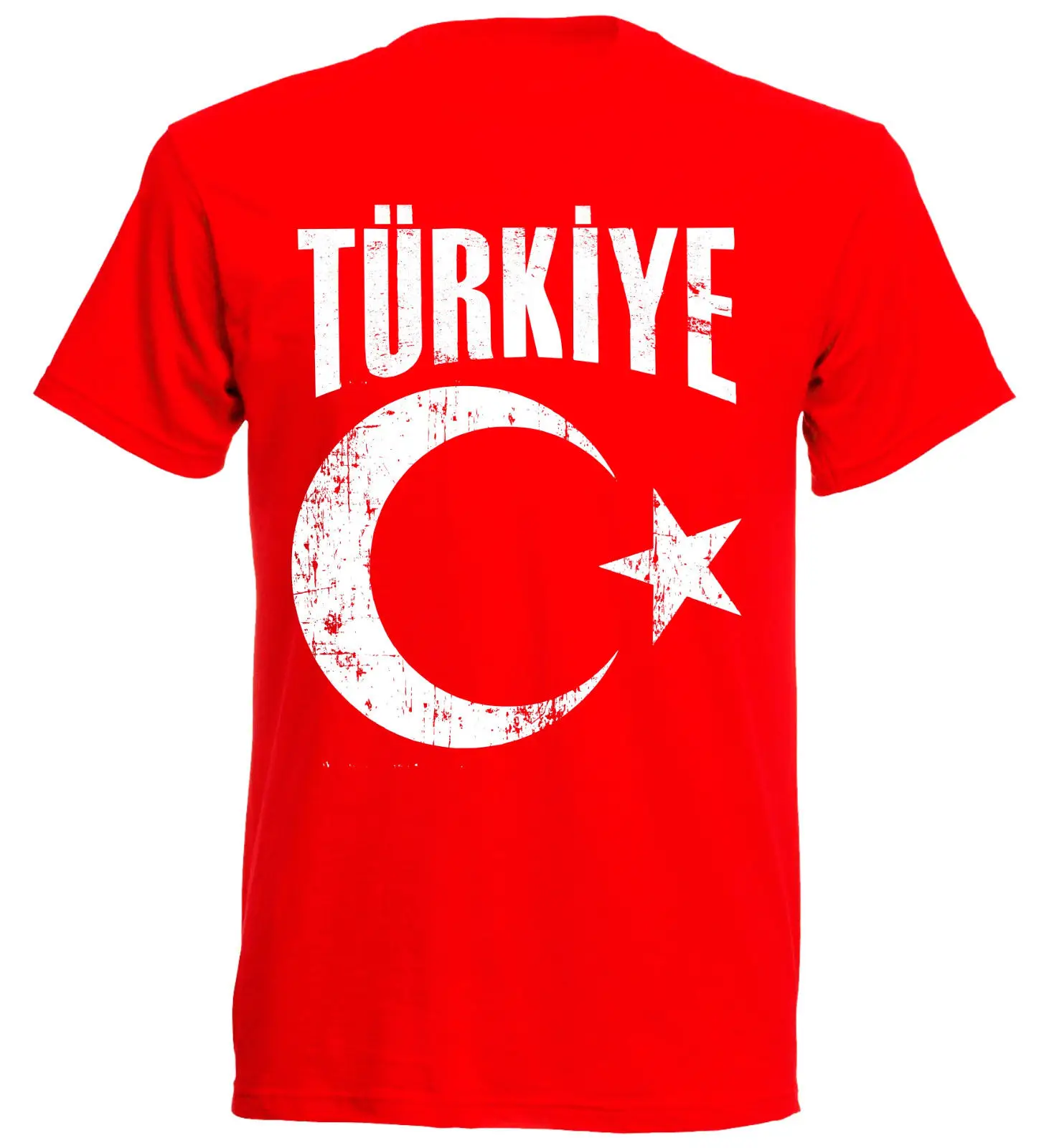 Summer Hot Simple Short-Sleeved Cotton T-Shirt Turkiye Turkei T-Shirt Vintage Turkey Men's Footballer