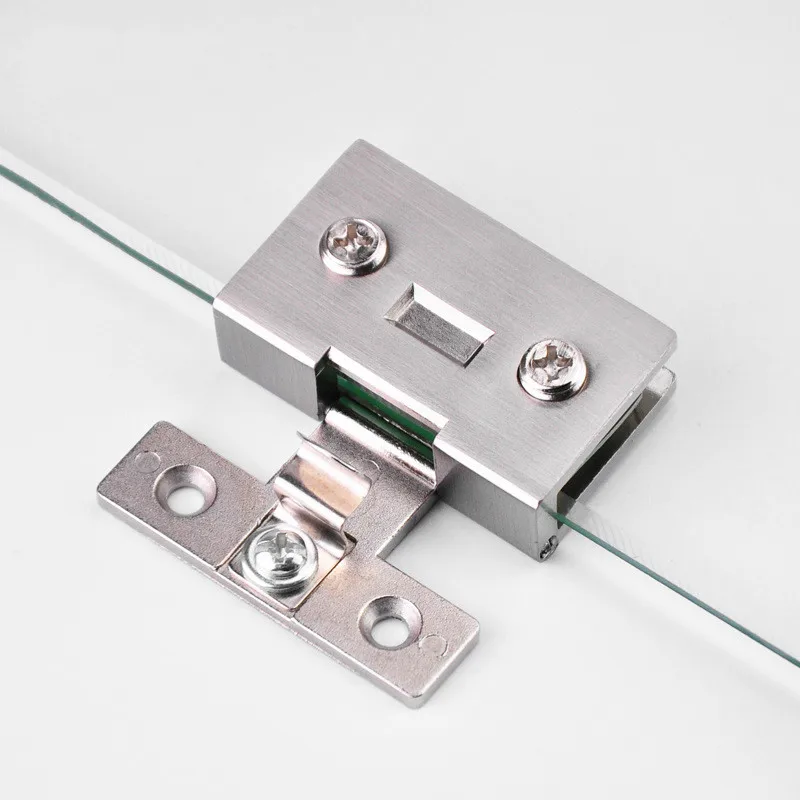 1 Pcs Cake Cabinet Glass Hinge High Quality Punch-free Wine Cabinet Cabinet Glass Hinge Furniture Hardware Accessories