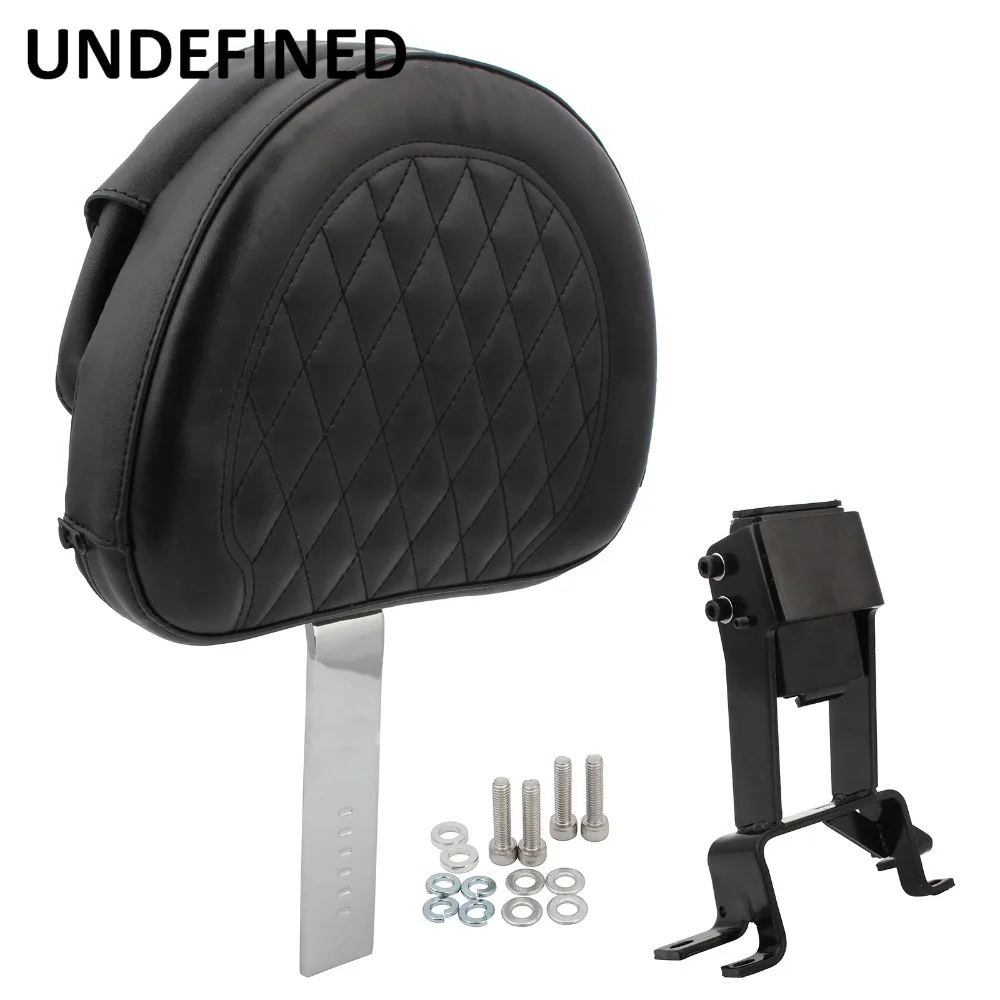 Black Adjustable Plug In Driver Backrest Pad Mounting Kit for Indian Chief Classic Springfield 2014-2018 Styling Motorcycle Seat