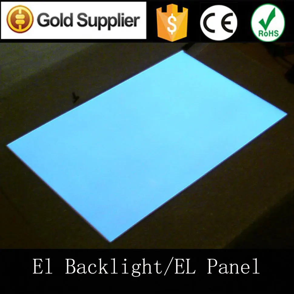 Standard Size A2(597*420mm) El Backlight Panel El Paper El Light Paper With AC80-240V Inverter Free Shipping