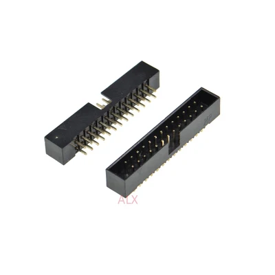 10pcs dip 6/10/20/26/34/40 PIN 2.0MM pitch MALE SOCKET straight idc box headers PCB CONNECTOR DOUBLE ROW 10P/20P/40P DC3 HEADER