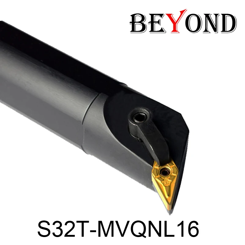 BEYOND 32mm MVQNR MVQNL S32T-MVQNR16 S32T-MVQNL16 Internal Turning Tool Holder CNC Lathe Cutter VNMG160404-MA UE6020 Boring Bar