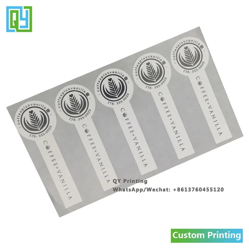 1000pcs 35x100mm Free Shipping Customized Printed Sticker Rectangle Shape High Quality Paper Label Seal Label