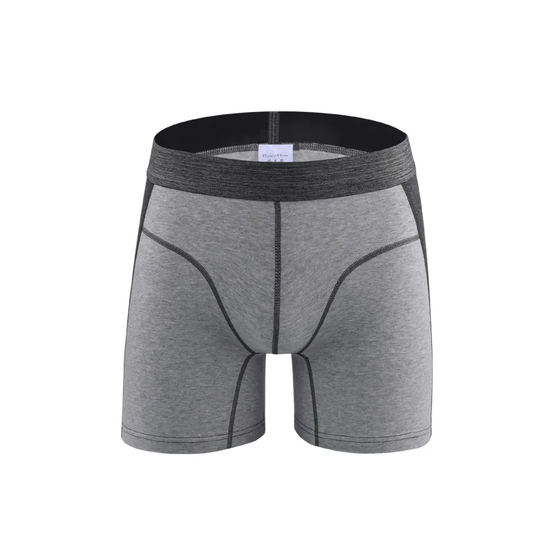 New Style High quality fashion men\'s boxers Protruding Lengthen Straight Male Cotton shorts Pants men underpants